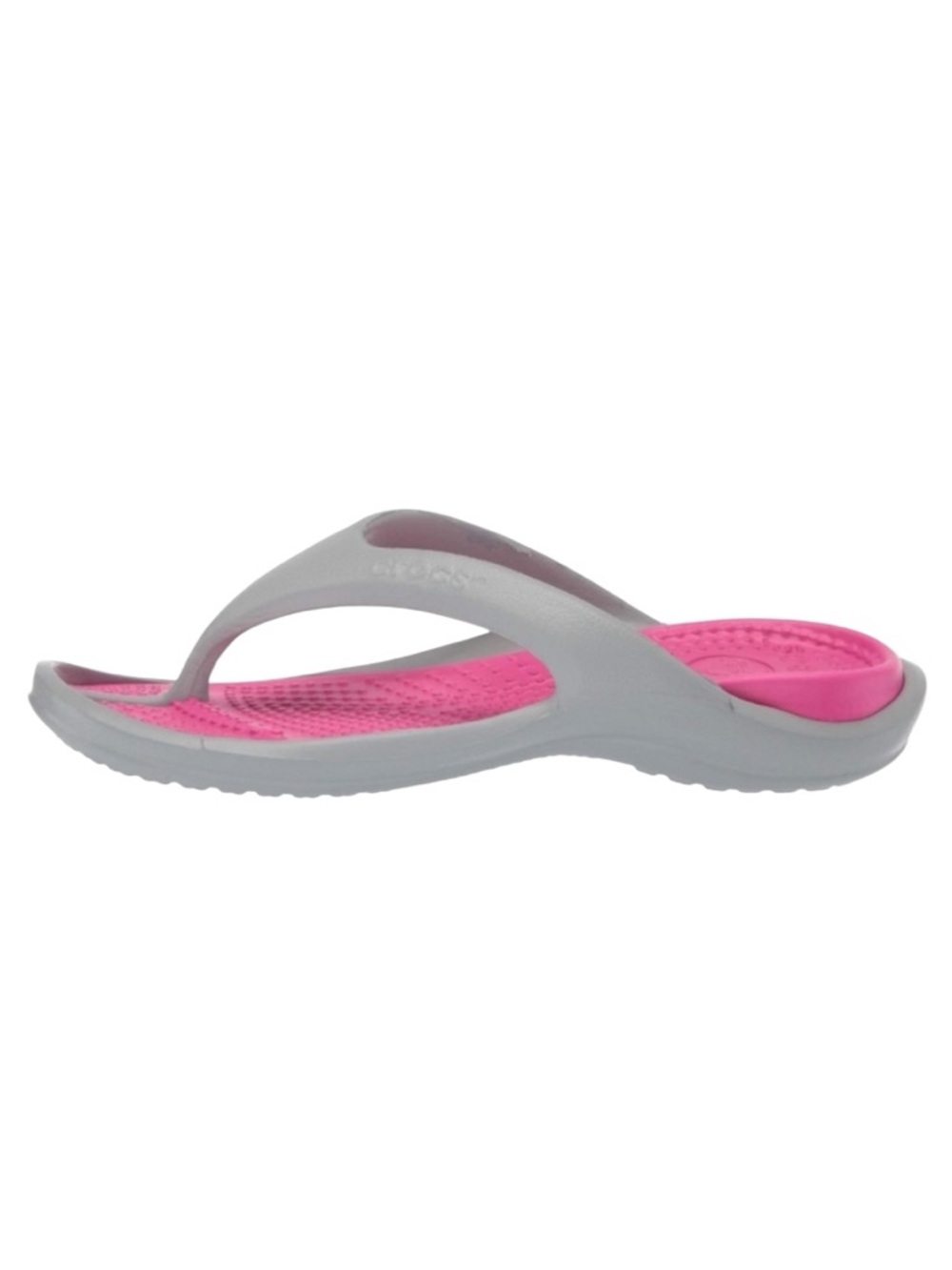 Crocs Athens Flip Flop in Candy Pink & Light Grey Crocs M7 W9